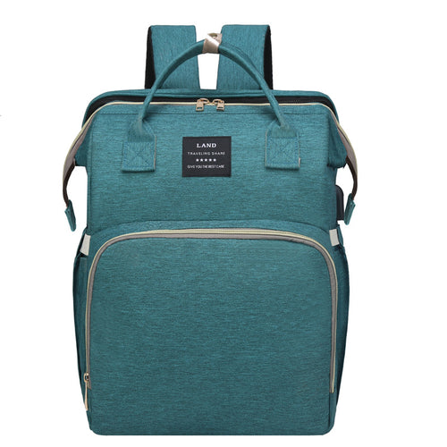 Portable Diaper Bag With Fold-Out Changing Station