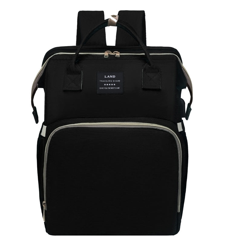 Portable Diaper Bag With Fold-Out Changing Station