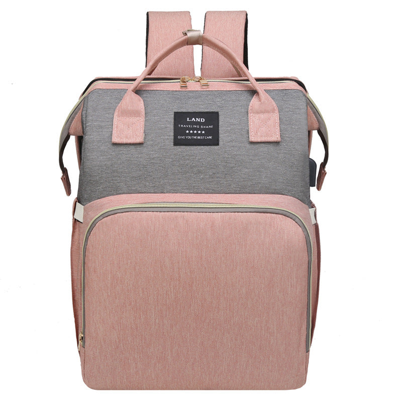 Portable Diaper Bag With Fold-Out Changing Station