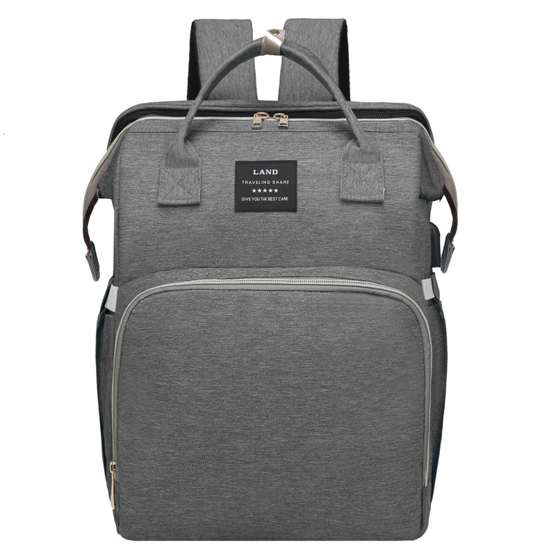 Portable Diaper Bag With Fold-Out Changing Station