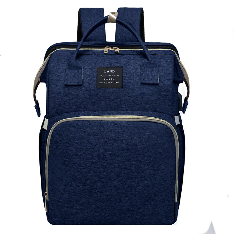 Portable Diaper Bag With Fold-Out Changing Station